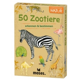 50 heimische ... je 50 Karten und ein ausführliches Leporello zu 21 faszinierenden Naturthemen - Zootiere
