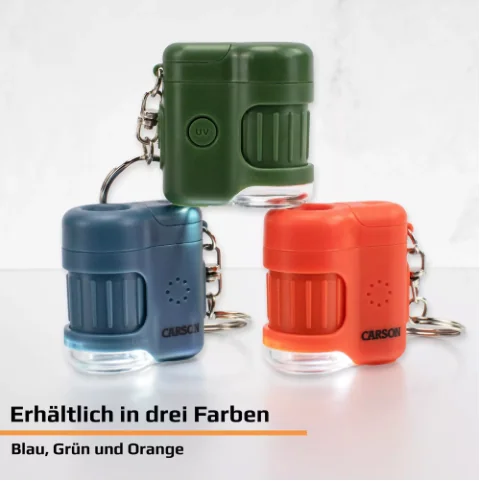 MicroMini 20x LED Taschenmikroskop mit integrierter UV- und LED-Taschenlampe – Bild 3